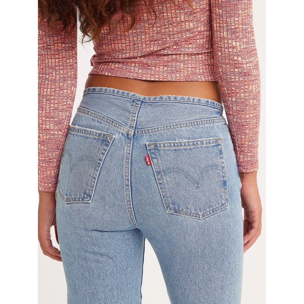 Levi’s Premium 501® MINI WAIST WOMEN'S JEANS Once Upon a Waistband - Light Wash